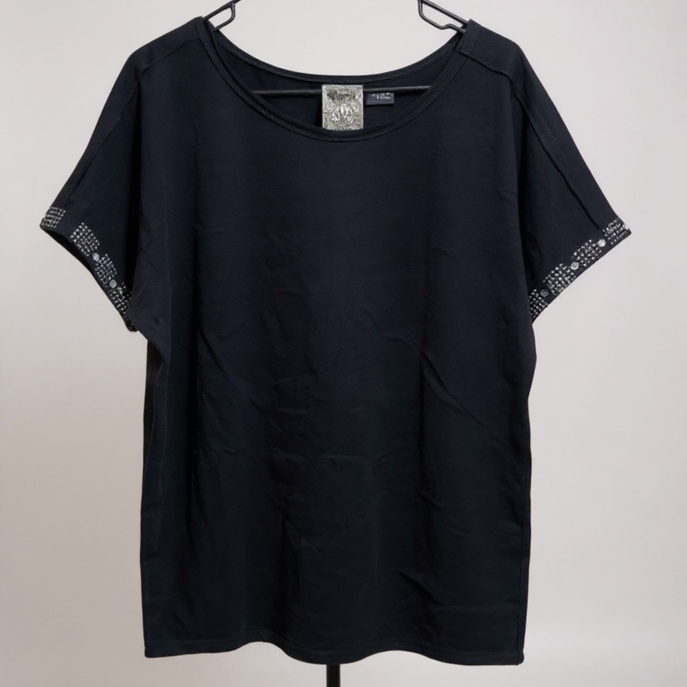 Vocal Women’s Embellished T-shirt Blouse Size M‎
